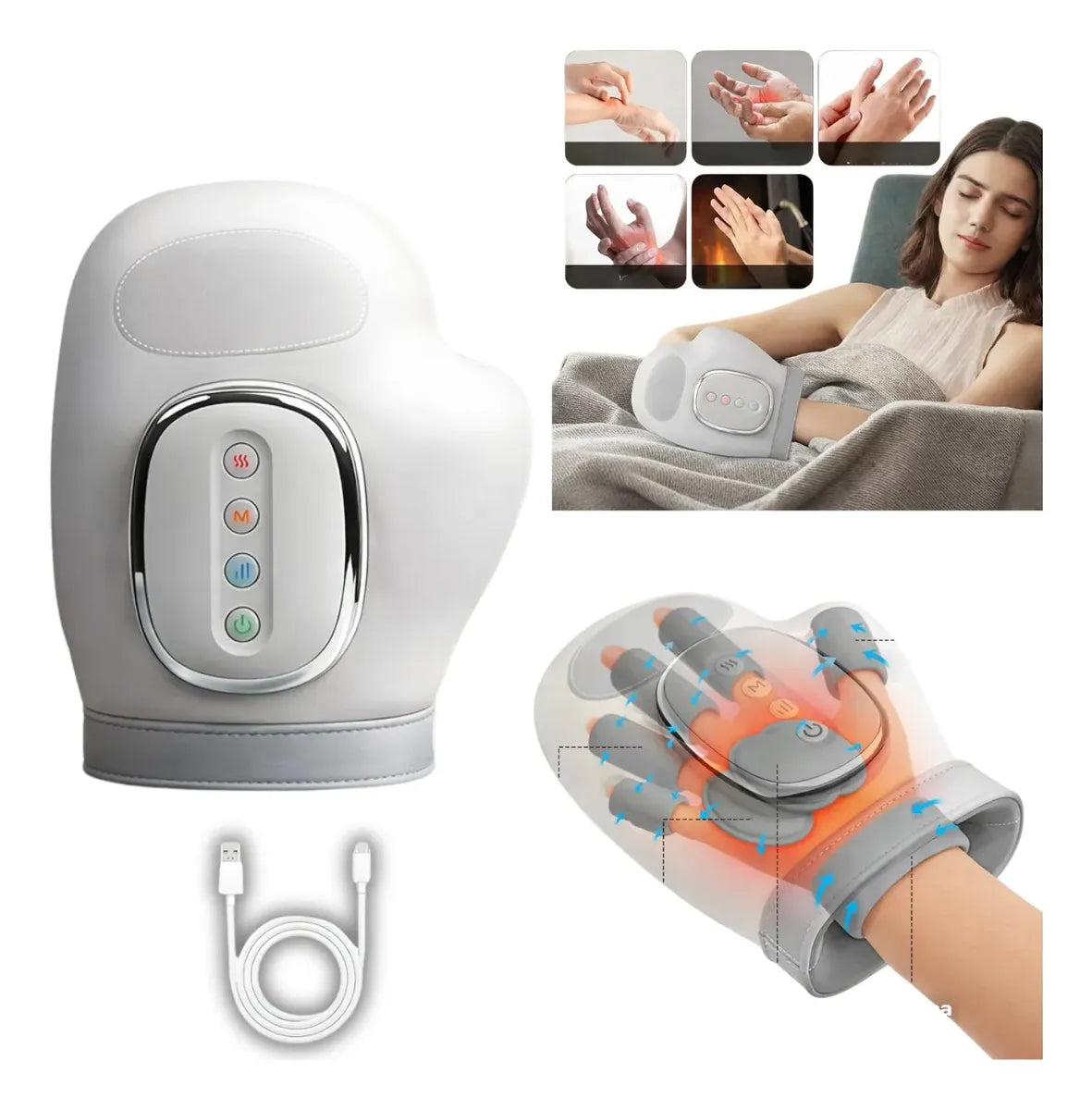 Masajeador de Manos Inteligente Artritis 4D